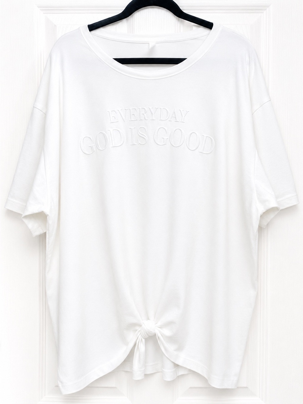 Vibe N’ Everyday God Is Good White Graphic Tee Top 3X Plus Size Christian Faith